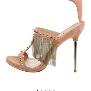 Brian Atwood Suede Studed Sandal